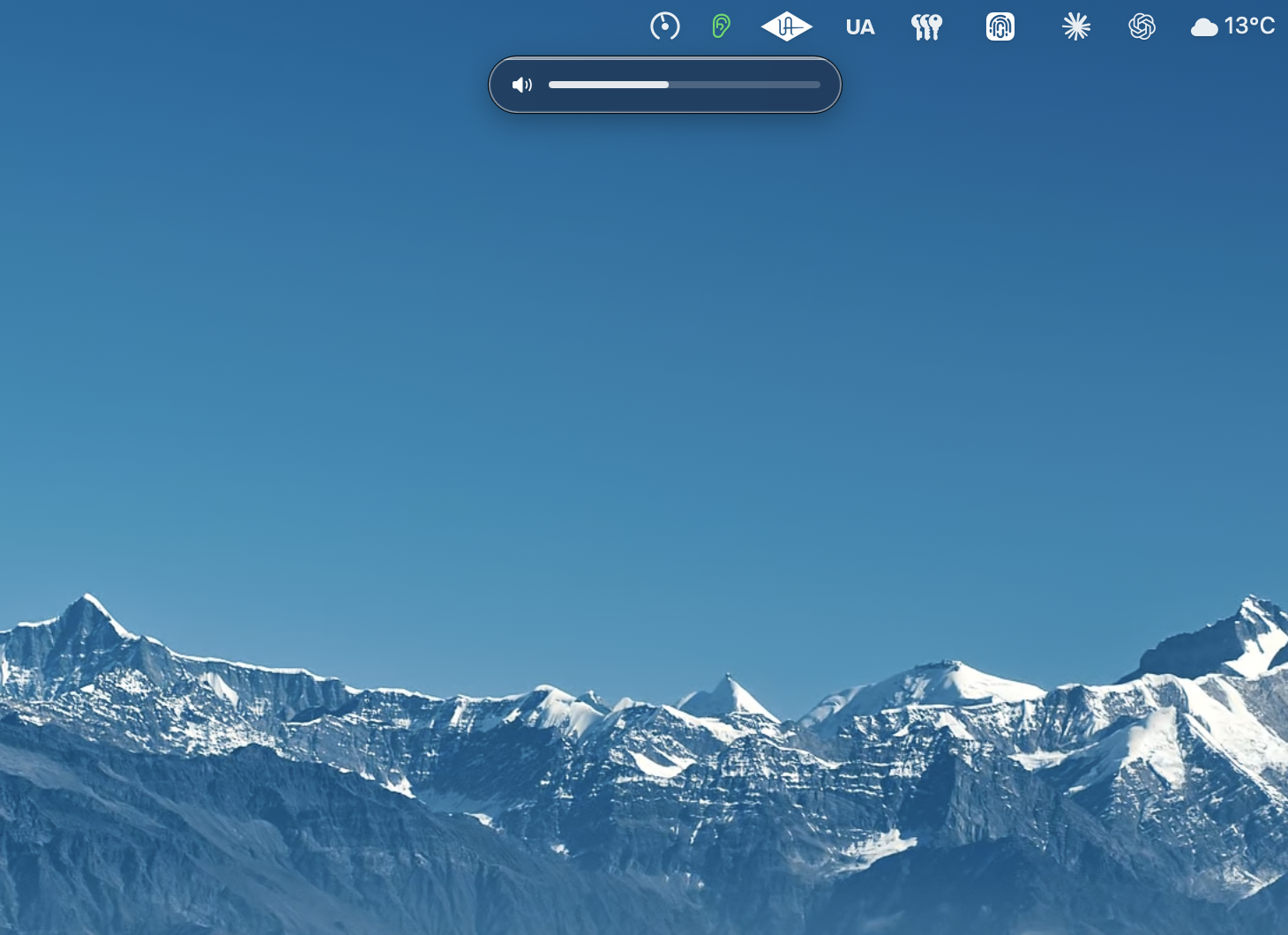 macOS volume HUD controlled by Lyra