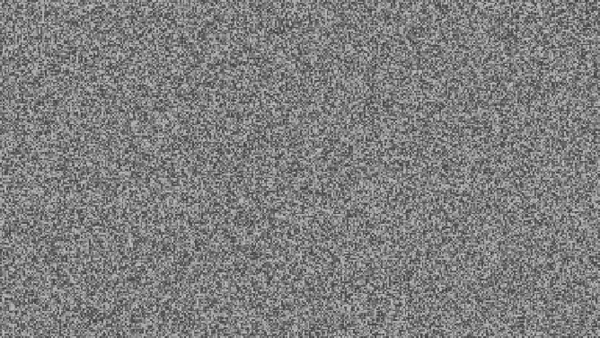 Noise field test pattern rendered by Videre's signal generator.